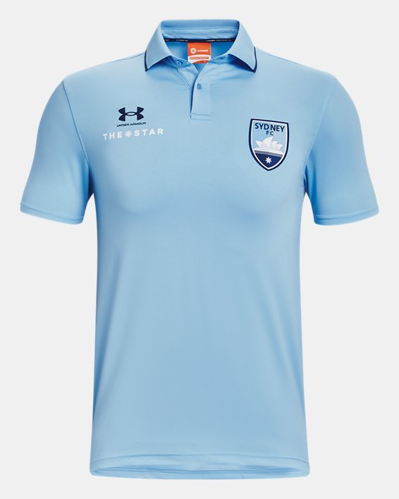 Men's SFC 21/22 Media Polo in Blue image number 4